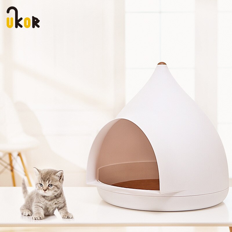 Winter Pet Nest Semi-closed Yurt Cat Litter Creative Cat Litter Warm New Home Pet Supplies Small And Medium Pet Accessories
