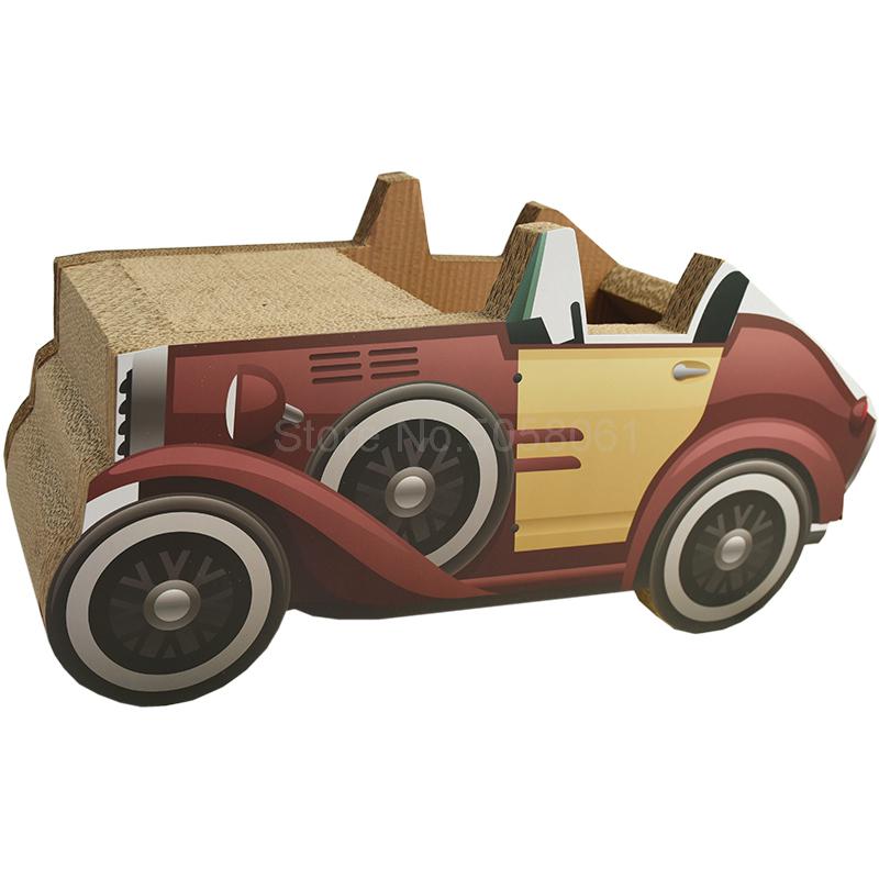 Pets Le Corrugated paper car cat toy cat scratch board cat claws cat litter