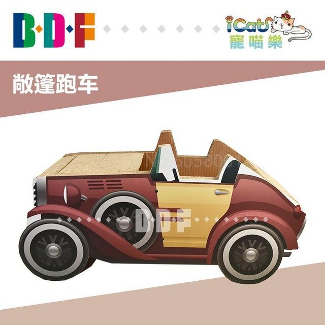 Pets Le Corrugated paper car cat toy cat scratch board cat claws cat litter