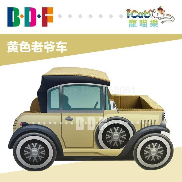 Pets Le Corrugated paper car cat toy cat scratch board cat claws cat litter