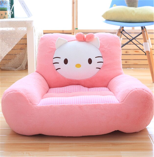 Fancytrader Lovely Plush Animals Dog Bear Cat Chair Anime Soft Kids Mini Sofa Cushion Doll Nice Gifts 7 Models