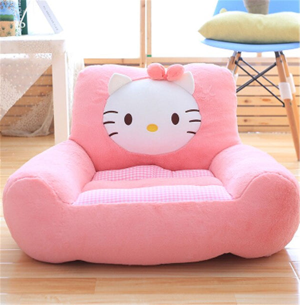 Fancytrader Lovely Plush Animals Dog Bear Cat Chair Anime Soft Kids Mini Sofa Cushion Doll Nice Gifts 7 Models
