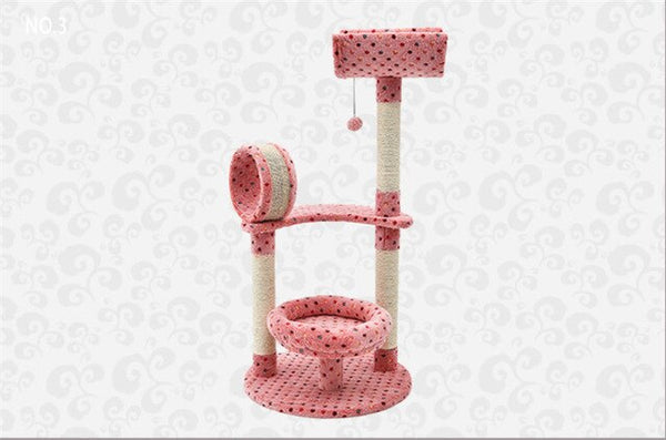Cat Tree Furniture  Pet Climbing Toy Cat Kittens Climbing Tree Easily Assemble Convenient Comfortable Stable Soft High Quality