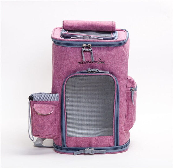 New Arrival Cat Breathable Carrier Backpack Mesh Zipper Design Dog Pet Outdoor Backpack High Quality Small Pet Cat Handbag