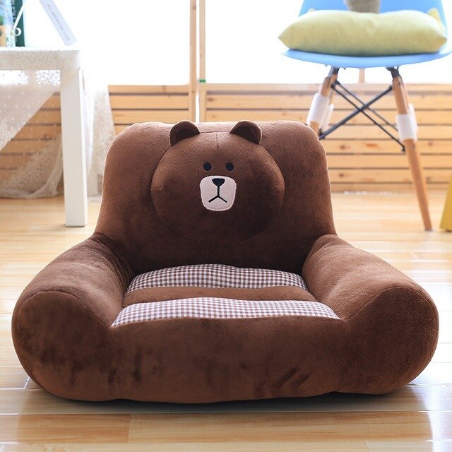 Creative cartoon children's small toy stuffed toys cushion pillow bear dog cat toys
