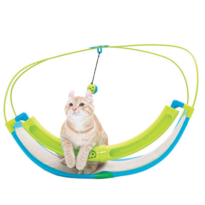 Crawling Puzzle 2 In 1 Cat Toy Pet Exercise Cradle Cat Bed Sofa with Ball Toys Hammock Toy for Cat Animals Pet Product