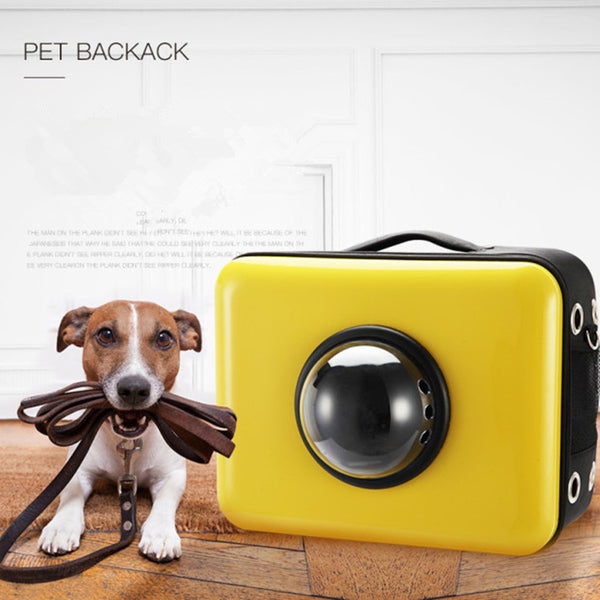 Foldable Pet Carrier  Breathable Colorful pet backpack ABS pet dog  outside Travel bag With Fanner portable bag  cat bags1212-5