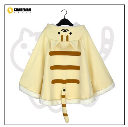 Nekoatsume Lolita Sweety Cat Fleece Cosplay Hoody Free Shipping