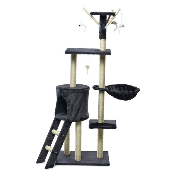 Cat Climbing Frame Cat Scratching Post Tree Scratcher Pole Furniture Gym House Toy Cat Jumping Platform 50*35*140 cm