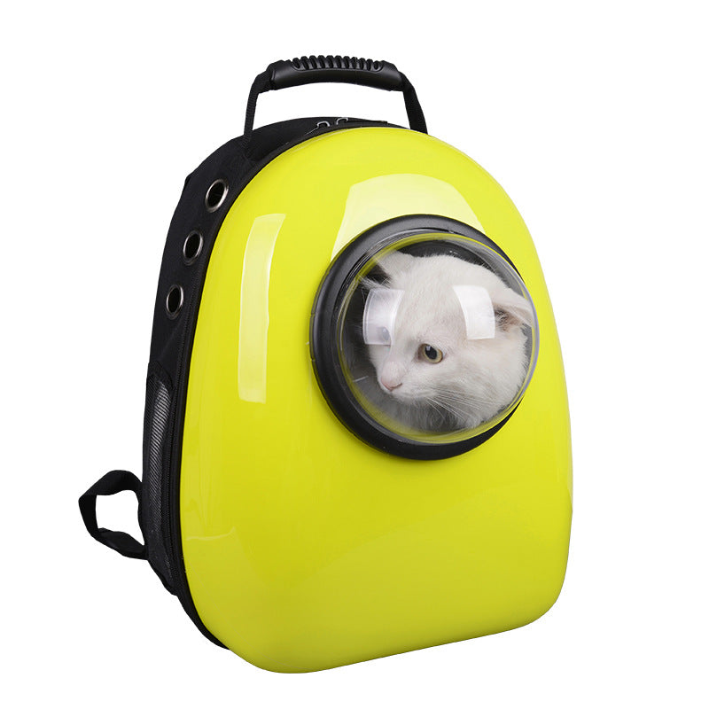 Creative Transparent Breathable Pet Cat Puppy Outdoor Carrier backpacks Bag Fashion Small Pet Dog Travel Carriers Shoulder Bag