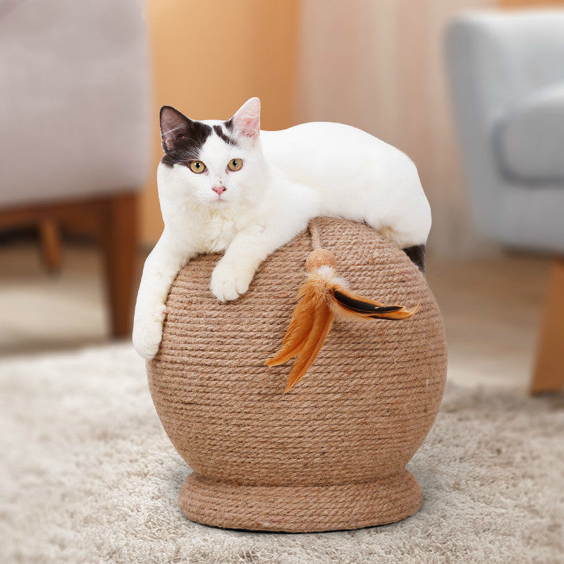 Pets Kitty Catch Plate Toys Circular Sisal Cat Catch Column Table Jaw Cleaner A Molar Tooth Articles Price Discount