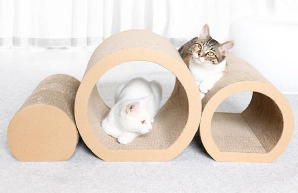 Collapsible Cat Tunnel High Quality Pet Tunnel 2 Holes Cat Puppy Rabbit Teaser Funny Hide Tunnel Toys With Ball