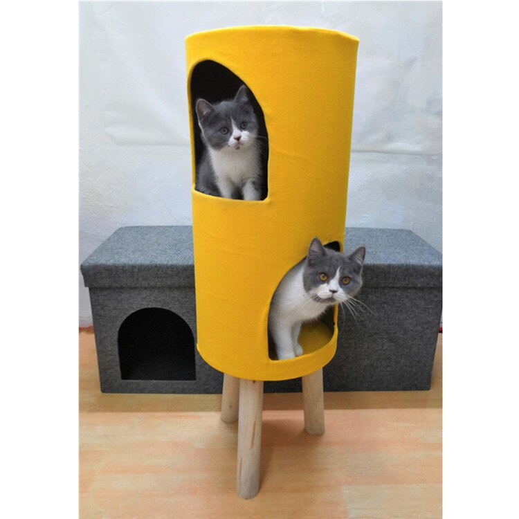kitten cat plush  cat toy house for cats tree climbing pets products climbing house toy  new products 2018 cat tower